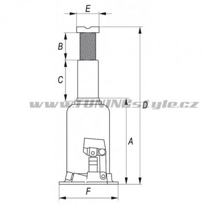 Hever pístový hydraulický 30T