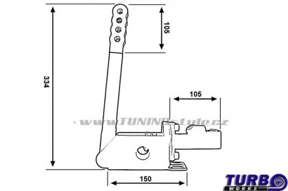 Hydraulická ruční brzda TurboWorks B06