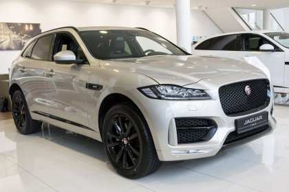 Nerezová ochranná lišta zadního nárazníku Jaguar F-Pace 16- lesklá