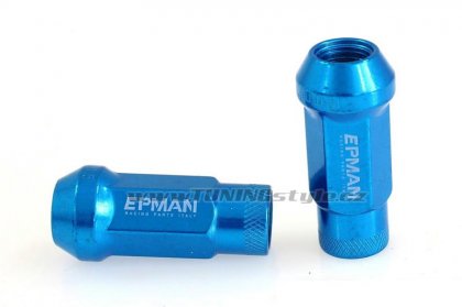 Kolové racing matice (štefty) EPMAN JDM M12x1.5 Blue