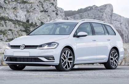 Nerezová ochranná lišta zadního nárazníku VW Golf VII Variant 17- lesklá