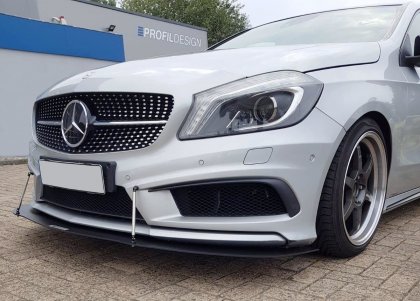 Spojler pod nárazník lipa Racing Mercedes CLA 45 AMG C117  před faceliftem černý