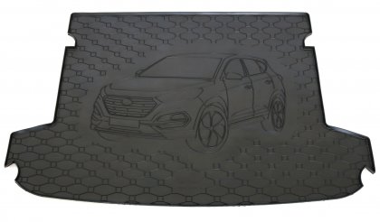 Gumová vana do kufru - HYUNDAI Tucson 2015- Horní poloha (s vyobrazením vozu)