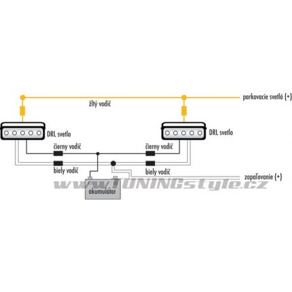 LED světla DRL 16