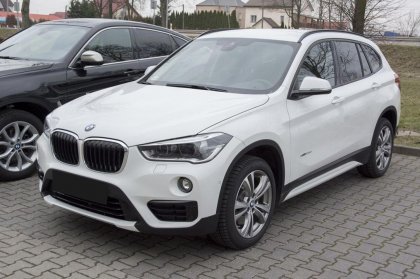 Nerezová ochranná lišta zadního nárazníku BMW X1/F48 grafitová 2015-