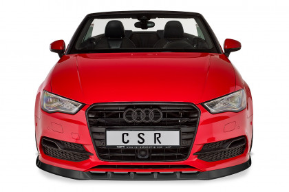 Spoiler pod přední nárazník CSR CUP - Audi A3 8V Cabrio S-Line Facelift  14-16 carbon look matný 