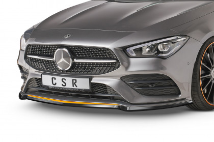 Spoiler pod přední nárazník CSR CUP - Mercedes Benz CLA C118/X118 AMG-Line černý lesklý