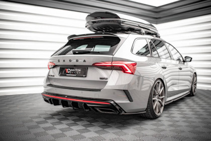 Difuzor zadního nárazníku Škoda Octavia RS Mk4 černý lesk