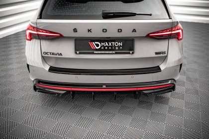 Difuzor zadního nárazníku Škoda Octavia RS Mk4 černý lesk