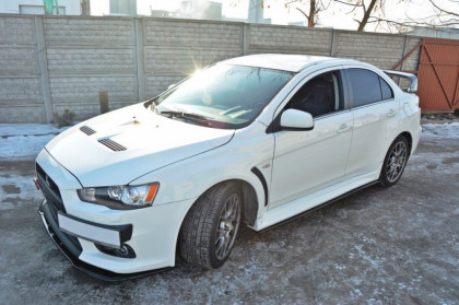 Prahové lišty Mitsubishi Lancer Evo X 07-15 carbon look