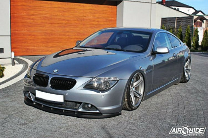 Spojler pod nárazník lipa BMW 6 E63 / E64 Před faceliftem V.1 černý lesklý plast