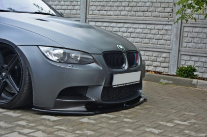 Spojler pod nárazník lipa BMW M3 E92 / E93 (pro splitter M Performance) černý lesklý plast