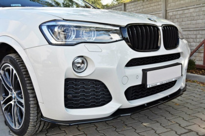 Spojler pod nárazník lipa BMW X4 F26 M-Pack černý lesklý plast