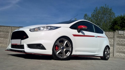 Spojler pod nárazník lipa Fiesta MK7 ST Facelift 13+ (pro nárazník Maxton) černý lesklý plast