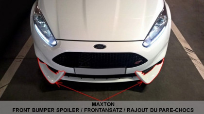 Spojler pod nárazník lipa Fiesta MK7 ST Facelift 13+ (pro nárazník Maxton) černý lesklý plast