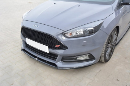 Spojler pod nárazník lipa Ford Focus MK3 ST Cupra facelift Model černý lesklý plast