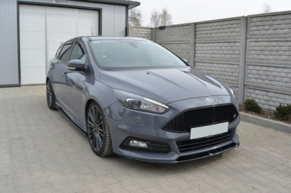 Spojler pod nárazník lipa Ford Focus MK3 ST Cupra facelift Model černý lesklý plast