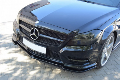 Spojler pod nárazník lipa Mercedes CLS C218 černý lesklý plast