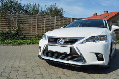 Spojler pod nárazník lipa V.1 Lexus CT Mk1 Facelift černý lesklý plast