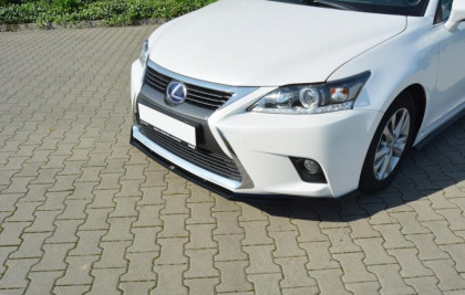 Spojler pod nárazník lipa V.1 Lexus CT Mk1 Facelift černý lesklý plast