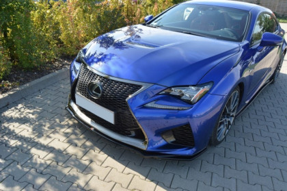 Spojler pod přední nárazník lipa V.1 Lexus RC F černý lesklý plast