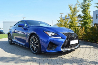 Spojler pod přední nárazník lipa V.1 Lexus RC F černý lesklý plast