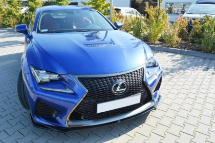 Spojler pod přední nárazník lipa V.1 Lexus RC F černý lesklý plast