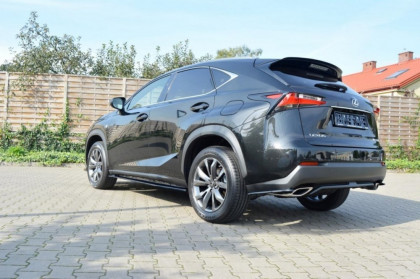 Splittery zadní, boční Lexus NX Mk1 T 14-17 černý lesklý plast