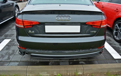 Spoiler Maxton Audi A4 B9 S-Line černý lesklý plast