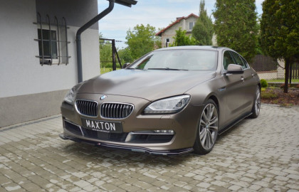 Prahové lišty BMW 6 Gran Coupé  12-14 černý lesklý plast