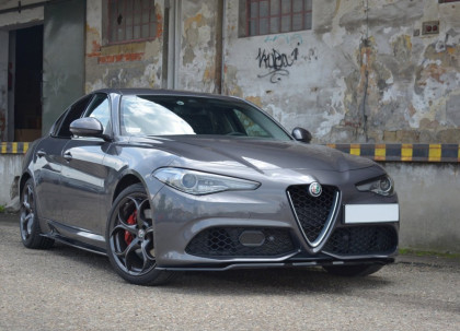 Spojler pod přední nárazník lipa V.1 ALFA ROMEO GIULIA VELOCE černý lesklý plast