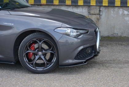 Spojler pod přední nárazník lipa V.1 ALFA ROMEO GIULIA VELOCE černý lesklý plast