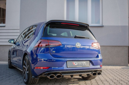 Střešní spoiler V.3 VW Golf 7 R facelift černý lesklý plast