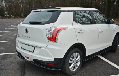 Prodloužení střešního spojleru SSANGYONG TIVOLI 2015- černý lesklý plast