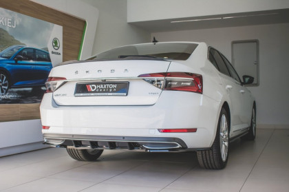 Difuzor zadního nárazníku Škoda Superb Mk3 FL 2019- černý lesklý plast