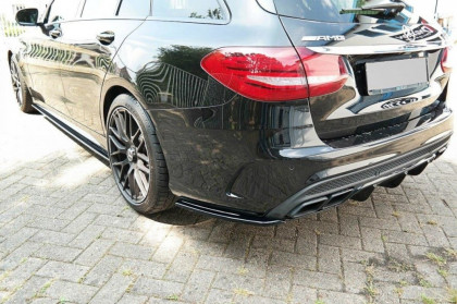 Splittery zadní, boční Mercedes C-Class S205 63AMG kombi 2015- 2018 černý lesklý plast