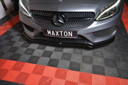 Spojler pod nárazník lipa Maxton V.1 - MERCEDES- BENZ C-CLASS W205 COUPE AMG-LINE 2015- 2018 carbon look