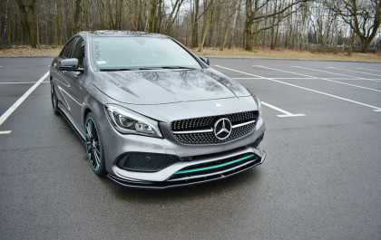 Spojler pod nárazník lipa Maxton V.1 - MERCEDES-BENZ CLA C117 AMG-LINE FACELIFT 2017- černý lesklý plast