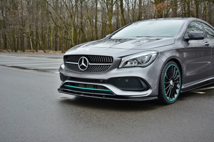 Spojler pod nárazník lipa Maxton V.1 - MERCEDES-BENZ CLA C117 AMG-LINE FACELIFT 2017- černý lesklý plast