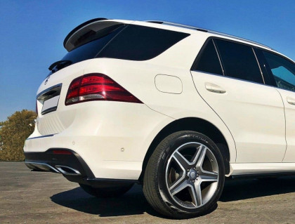 Prodloužení střešního spojleru Mercedes GLE W166 AMG-Line 2015- 2018  černý lesklý plast