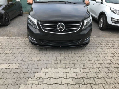 Spojler pod nárazník lipa V.1 Mercedes V-Class W447 2014- černý lesklý plast