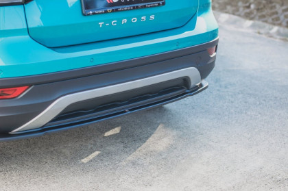 Splitter zadního nárazníku Volkswagen T-Cross černý lesklý plast