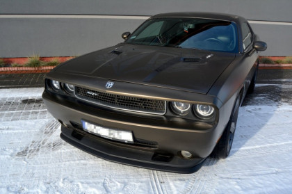 Spojler pod přední nárazník lipa DODGE CHALLENGER 3RD-GEN. PHASE-I SRT8 COUPE (2008-2014) černý lesklý plast