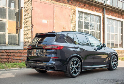 Prodloužení střešního spojleru BMW X5 G05 M-pack 2018-  černý lesklý plast