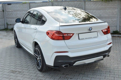 Difuzor zadního nárazníku BMW X4 M-PACK (F26) 2014 - bez žeber černý lesklý plast