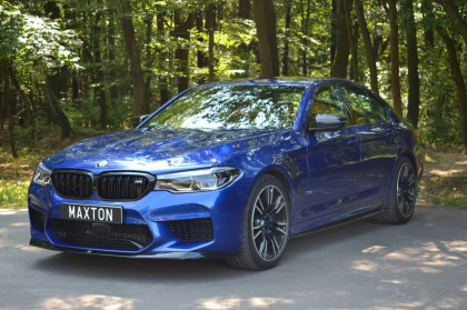 Prahové lišty BMW M5 F90 2017- černý lesklý plast