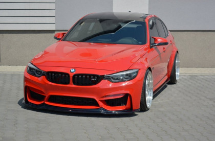 Spojler pod přední nárazník lipa BMW M3 F80 2014- černý lesklý plast