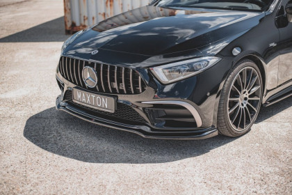 Spojler pod nárazník lipa V.3 Mercedes-Benz CLS AMG-Line C257 černý lesklý plast