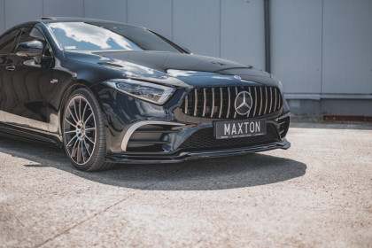 Spojler pod nárazník lipa V.3 Mercedes-Benz CLS AMG-Line C257 černý lesklý plast