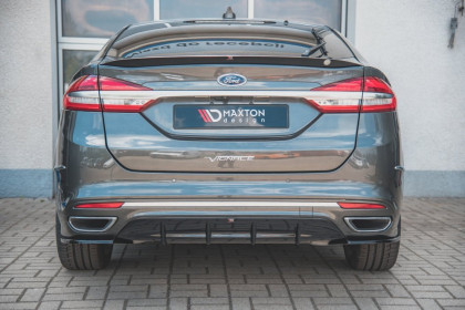 Prodloužení spoileru Ford Mondeo Liftback Mk5 Facelift černý lesklý plast